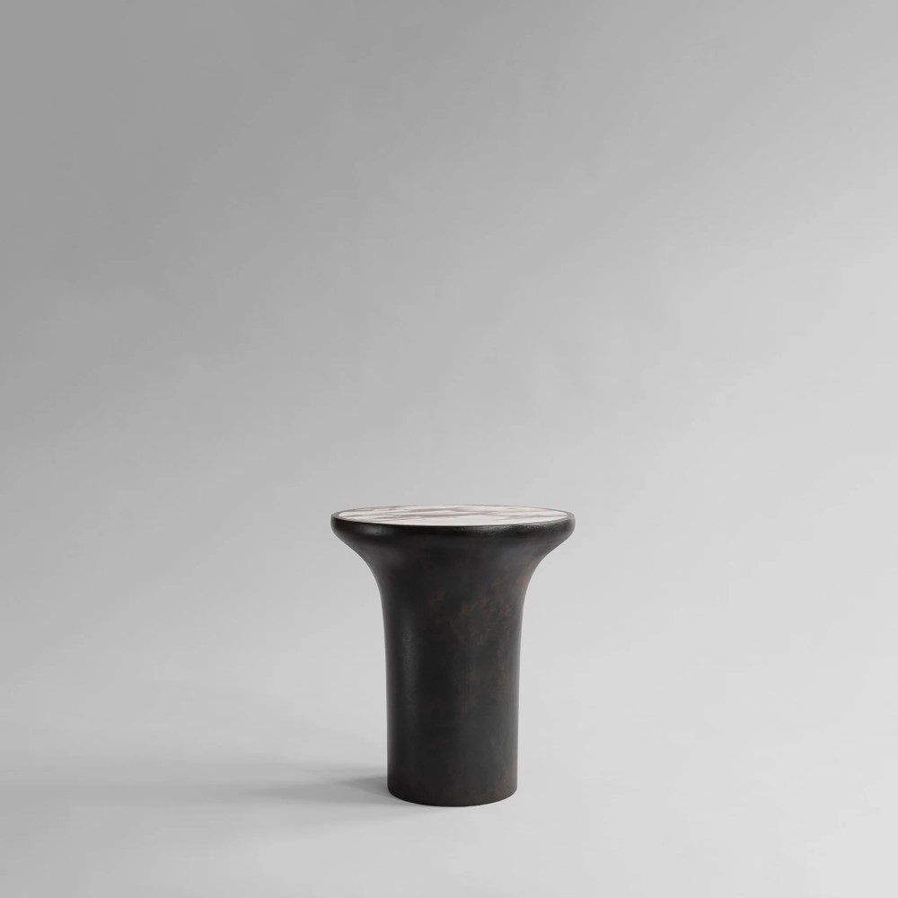 PRE-ORDER │ 101 COPENHAGEN Trumpet Side Table, Calacatta, Tall