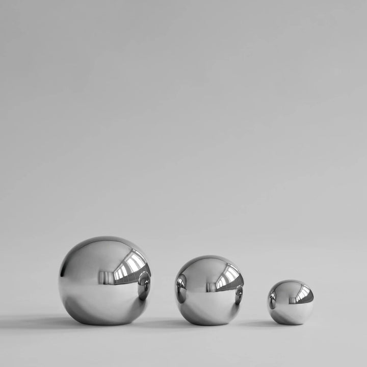 101 COPENHAGEN Gallery Balls, Chrome (Set of 3)
