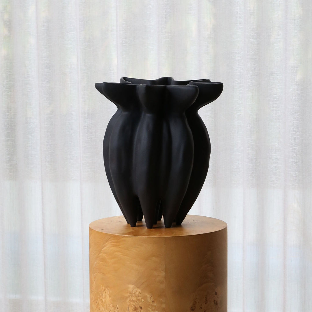 101 COPENHAGEN Lotus Vase Mini, H35cm, Coffee