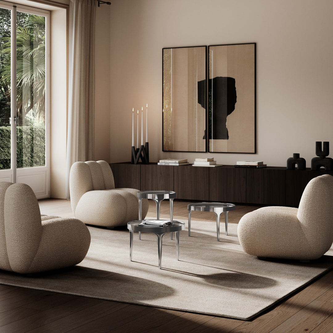 PRE-ORDER │ 101 COPENHAGEN Phantom Table, Low, H35cm, Chrome