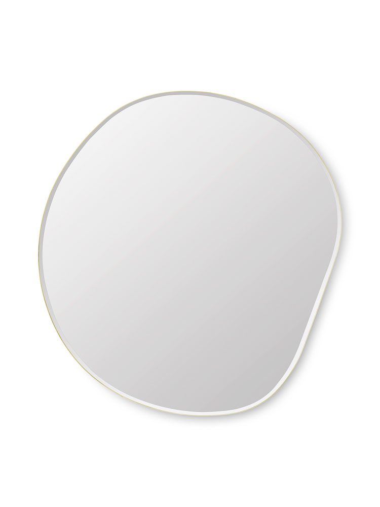 FERM LIVING Pond Mirror XL, Brass