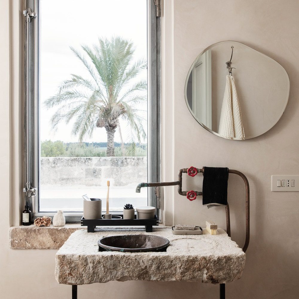 FERM LIVING Pond Mirror XL, Brass