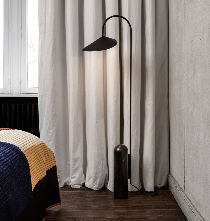 FERM LIVING Arum Floor Lamp, Black
