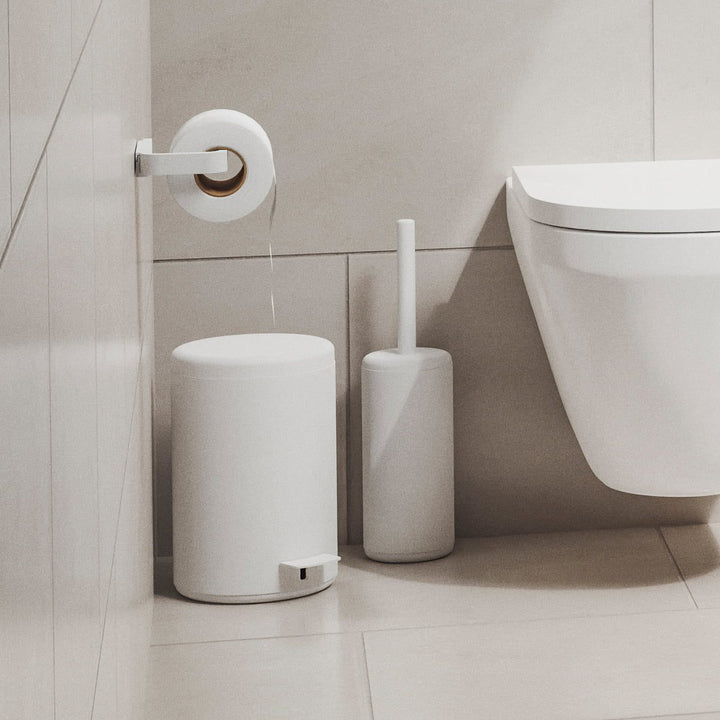 ZONE DENMARK Rim Toilet Brush for Wall, D10xH21cm, White
