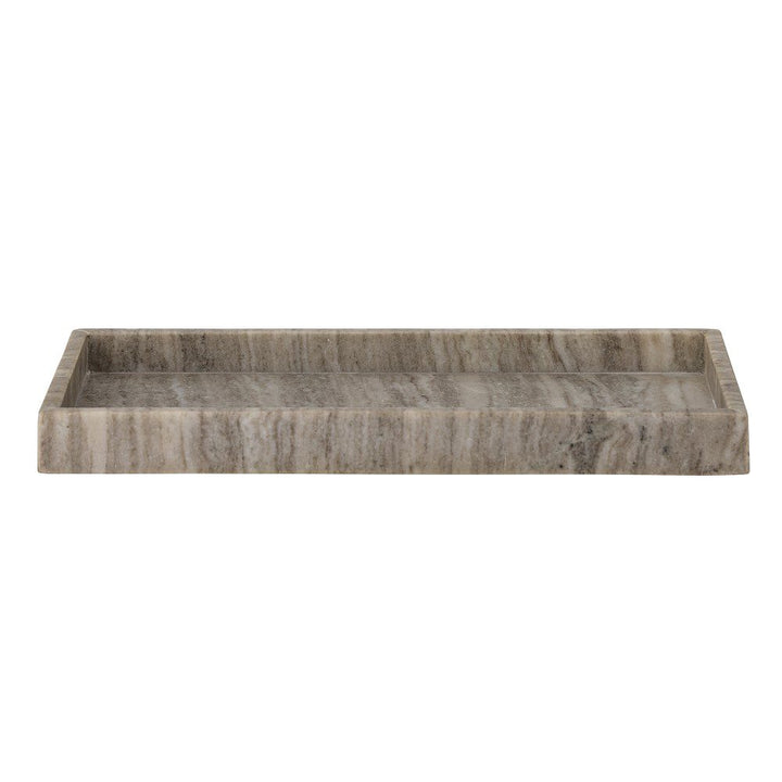 BLOOMINGVILLE Majsa Marble Tray, Brown, W18cm
