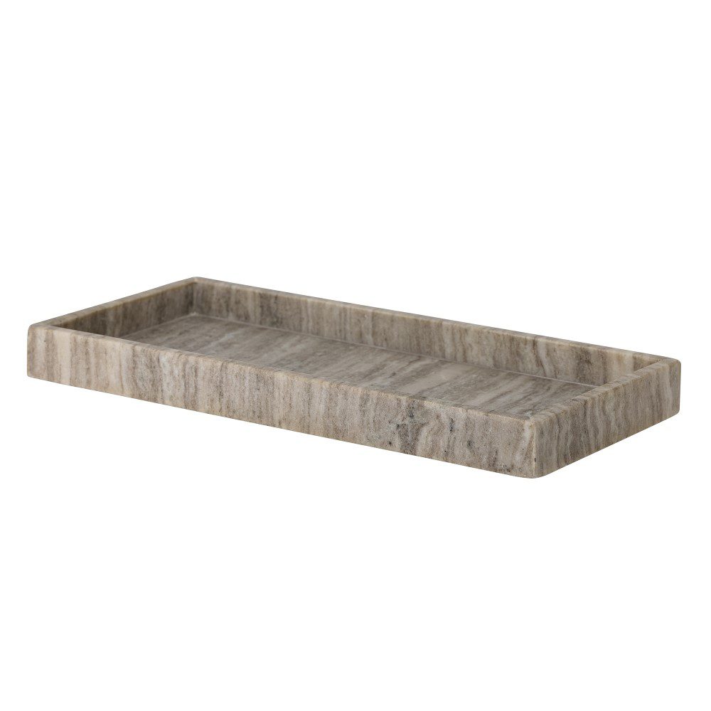 BLOOMINGVILLE Majsa Marble Tray, Brown, W18cm