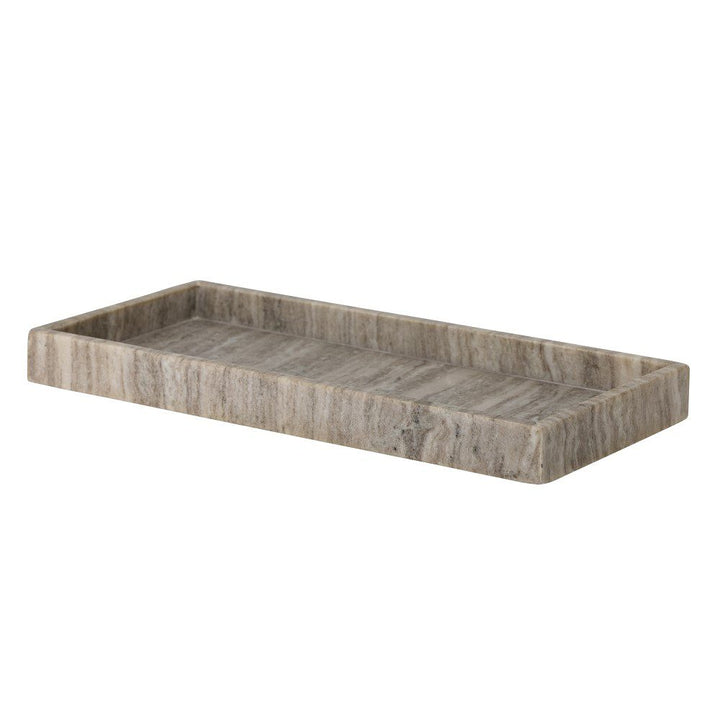 BLOOMINGVILLE Majsa Marble Tray, Brown, W18cm