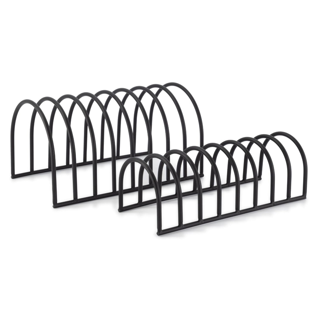 DESIGNSTUFF DRIP Dish Drainer, Black (Set of 2)