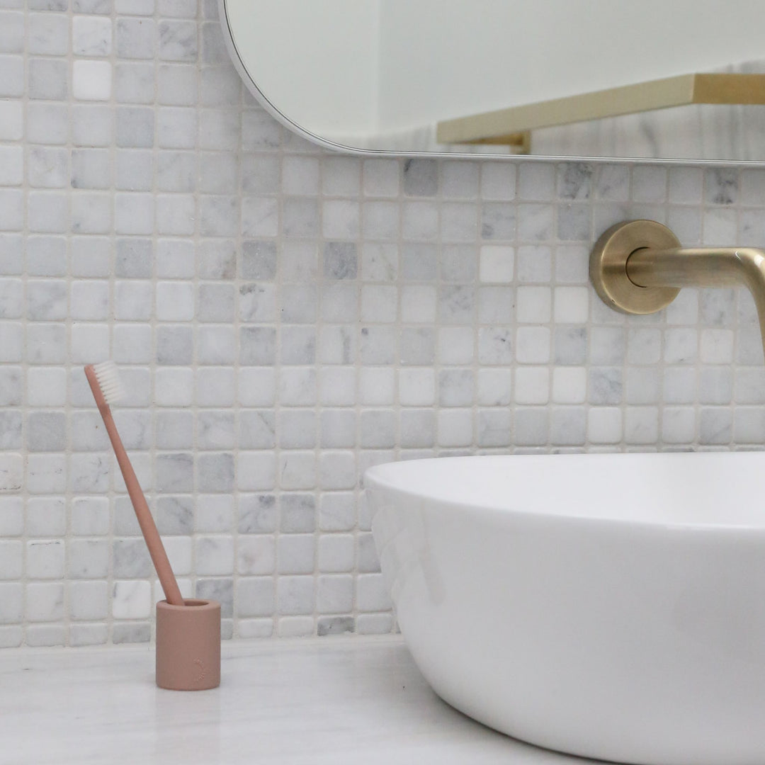 DESIGNSTUFF Wheatstraw Toothbrush, Clay