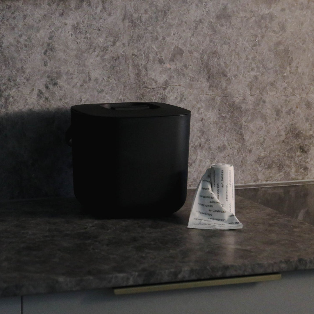 DESIGNSTUFF ETTA Compost Bin 7L, Black