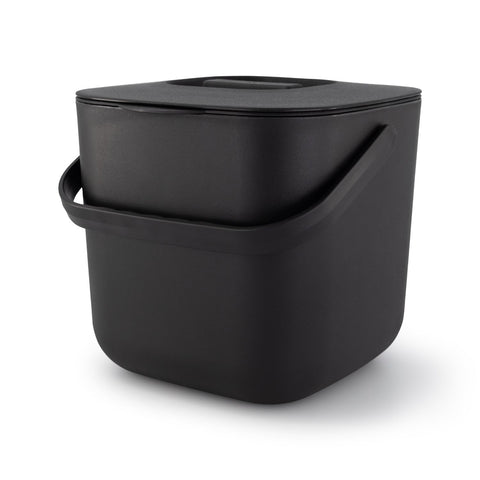 DESIGNSTUFF ETTA Compost Bin 7L, Black