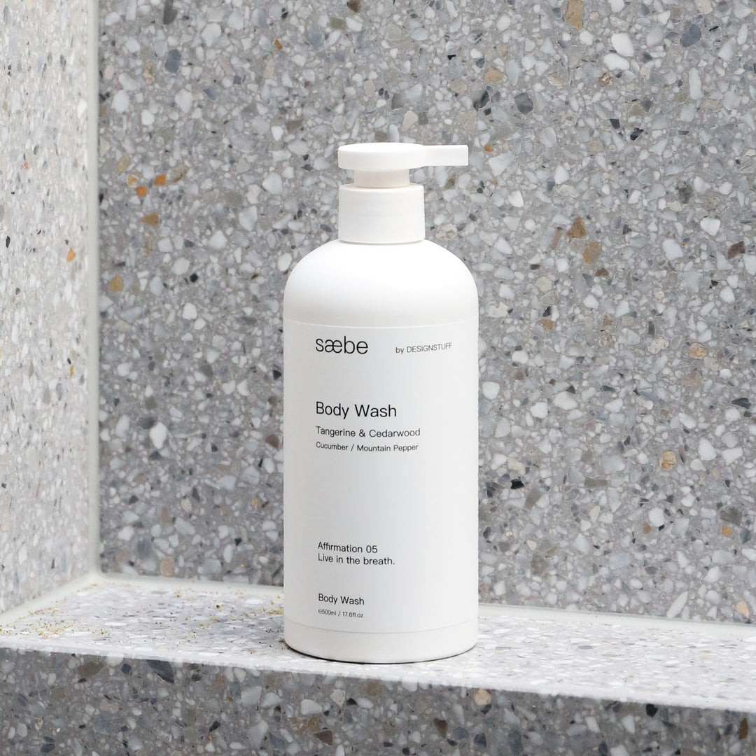 DESIGNSTUFF Saebe Body Wash, Tangerine & Cedarwood, 500ml
