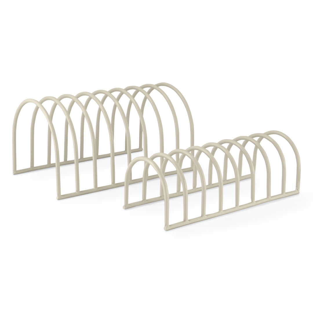 DESIGNSTUFF DRIP Dish Drainer, Sand (Set of 2)