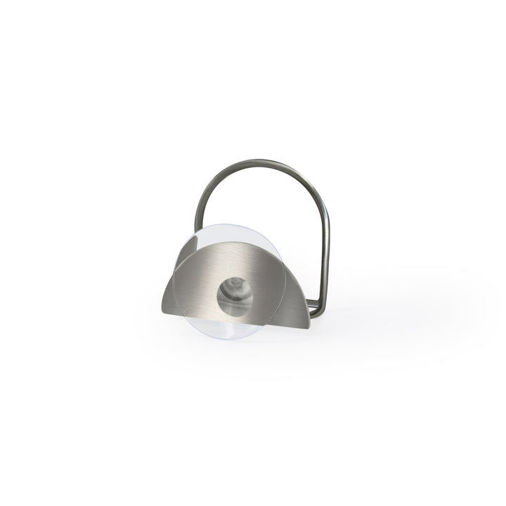 DESIGNSTUFF DRIP Sink Sponge Holder, Brushed Steel