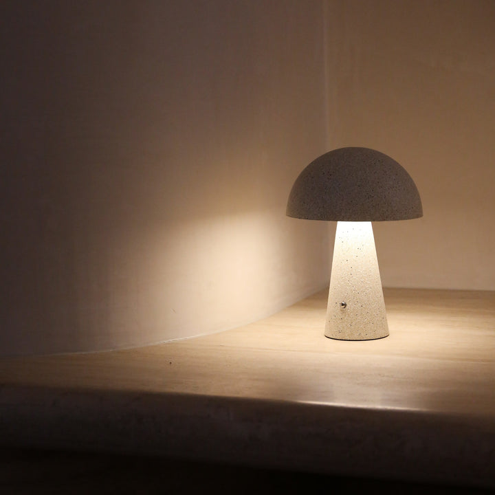 DESIGNSTUFF Loui Portable Table Lamp, Sand