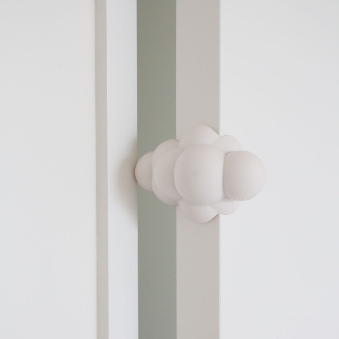 DESIGNSTUFF CUBI Cloud Door Stop, Chalk
