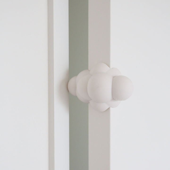 DESIGNSTUFF CUBI Cloud Door Stop, Chalk