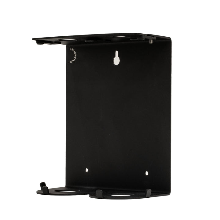 DESIGNSTUFF Lockable Soap Dispenser Holder, Dual 500ml, Black