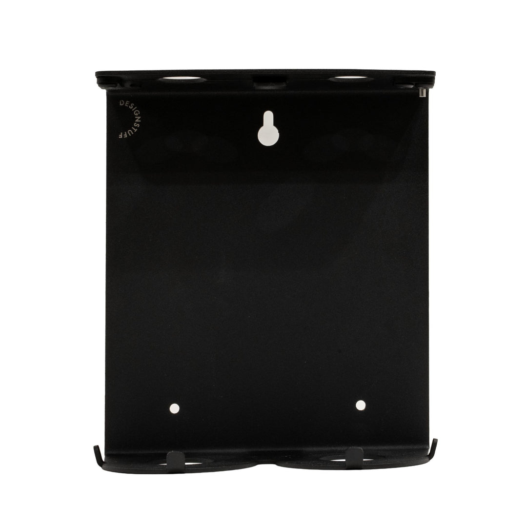 DESIGNSTUFF Lockable Soap Dispenser Holder, Dual 500ml, Black