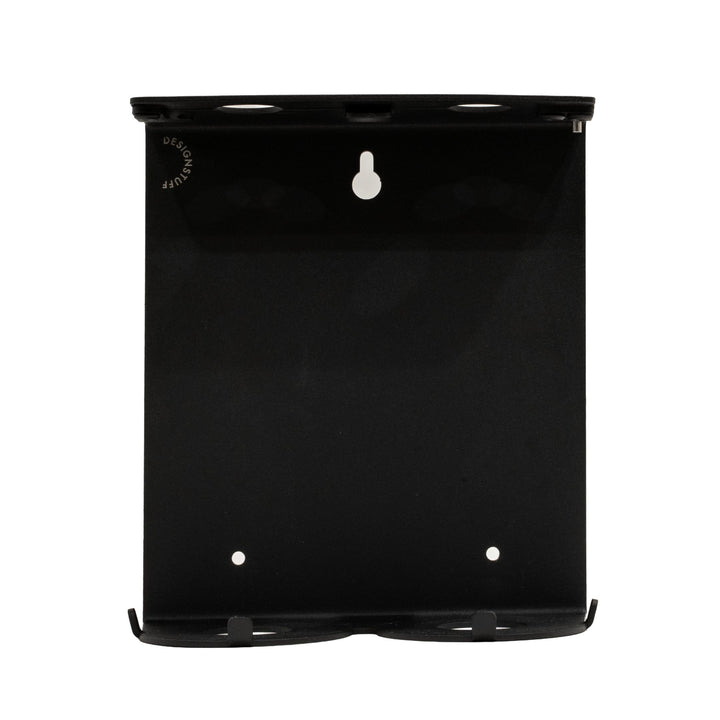 DESIGNSTUFF Lockable Soap Dispenser Holder, Dual 500ml, Black