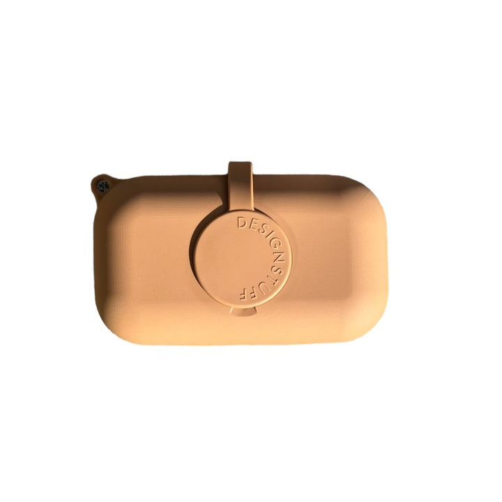 DESIGNSTUFF CUBI Wet Wipes Cover, Camel