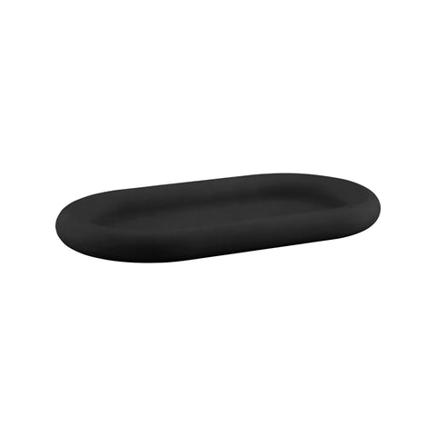 DESIGNSTUFF RUND Bubble Tray, 22cm, Black