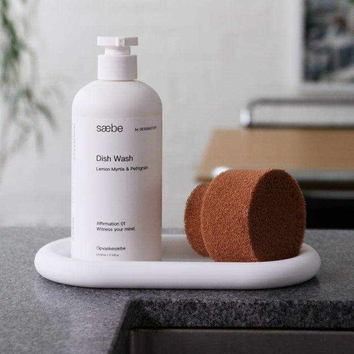 DESIGNSTUFF ETTA Round Silicone Sponge Camel