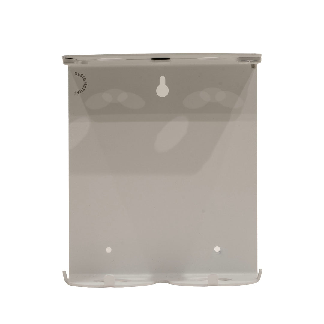 DESIGNSTUFF Lockable Soap Dispenser Holder, Dual 500ml, White