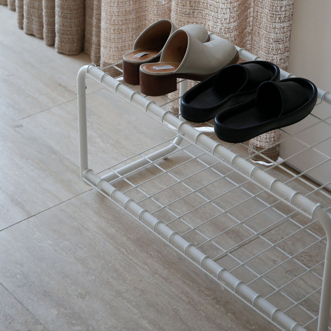 DESIGNSTUFF FORMA Shoe Rack, White