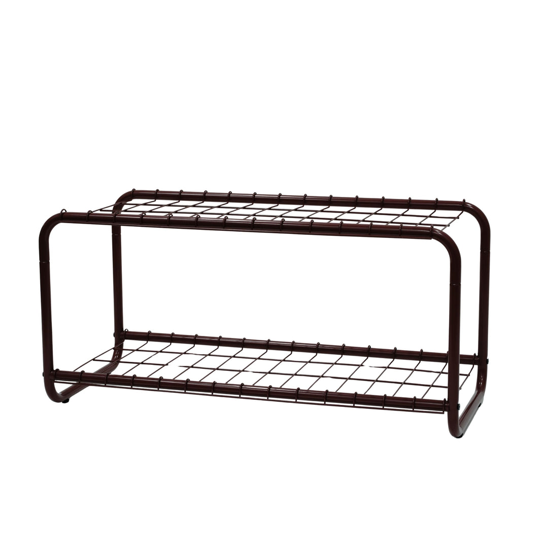 DESIGNSTUFF FORMA Shoe Rack, Burgundy