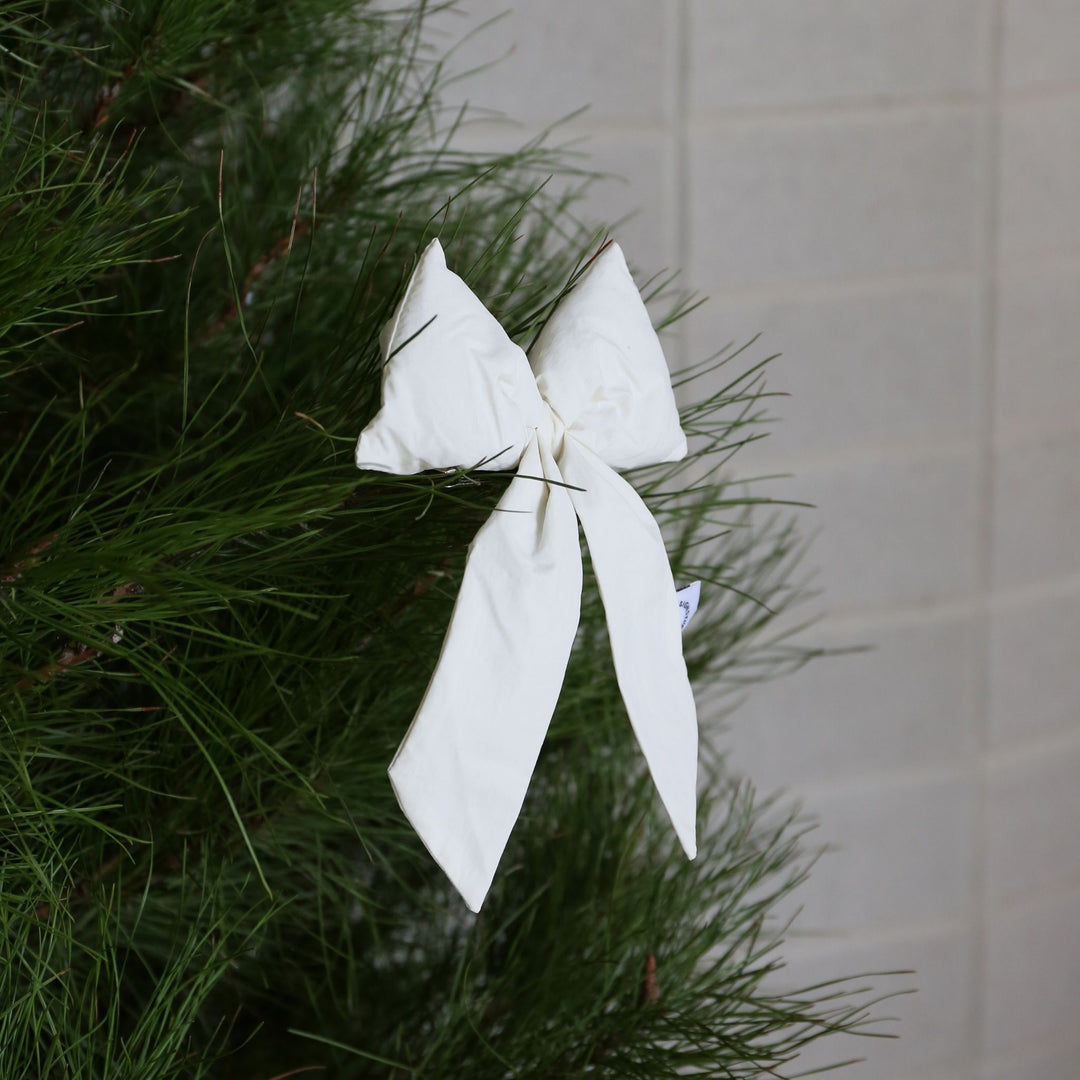 DESIGNSTUFF LUVA Bow w/ Tree Clip, Cream