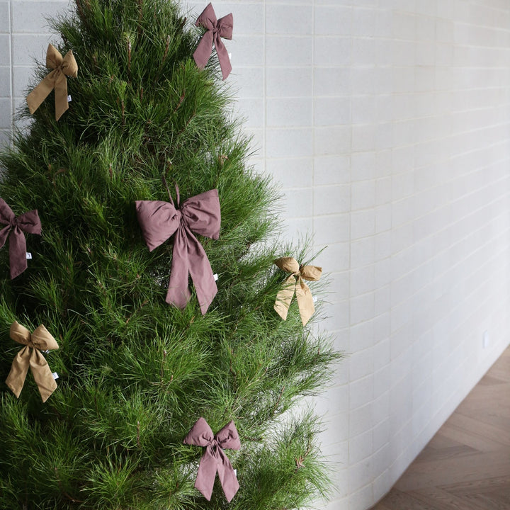 DESIGNSTUFF LUVA Bow w/ Tree Clip, Burgundy