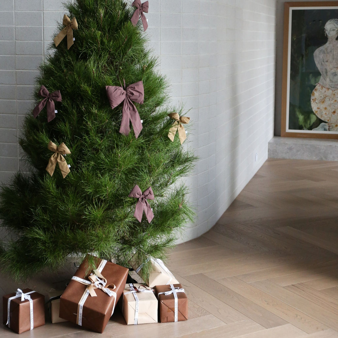 DESIGNSTUFF LUVA Bow w/ Tree Clip, Burgundy