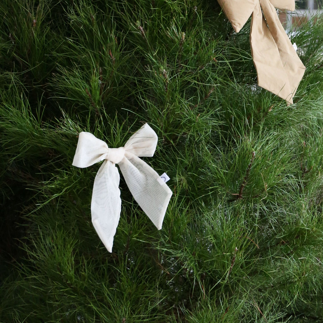 DESIGNSTUFF LUVA Bow w/ Tree Clip, Mesh Cream