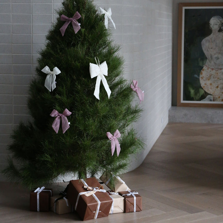 DESIGNSTUFF LUVA Bow w/ Tree Clip, Mesh Cream