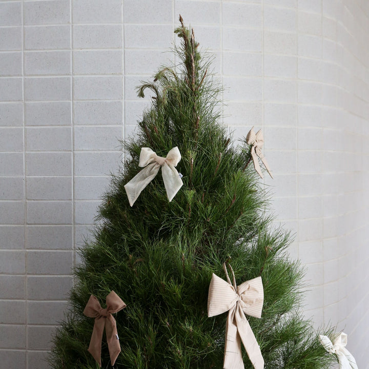 DESIGNSTUFF LUVA Bow w/ Tree Clip, Mesh Taupe