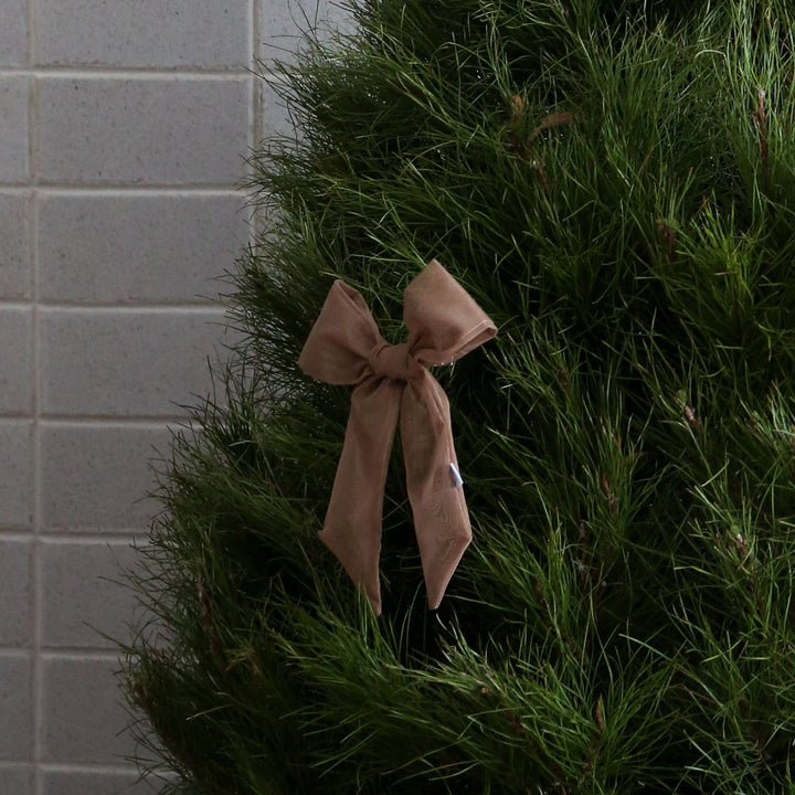 DESIGNSTUFF LUVA Bow w/ Tree Clip, Mesh Taupe