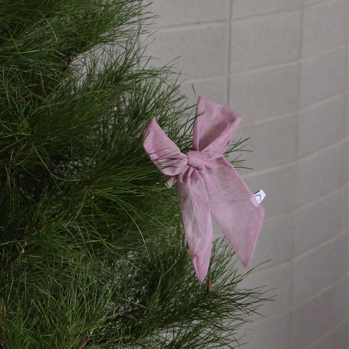 DESIGNSTUFF LUVA Bow w/ Tree Clip, Mesh Mauve