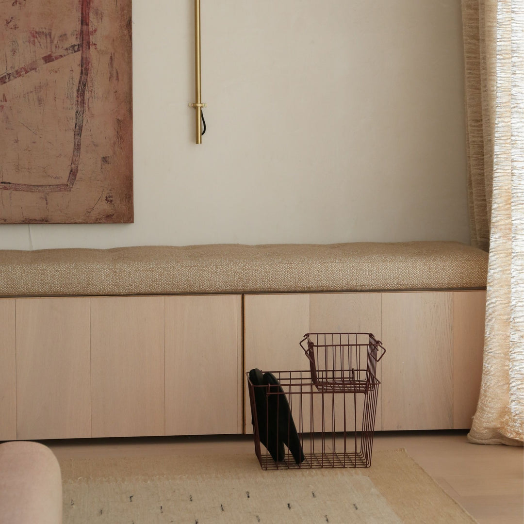 DESIGNSTUFF FORMA Metal Basket S, Burgundy