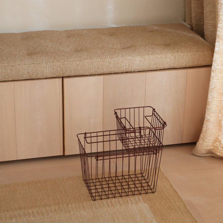 DESIGNSTUFF FORMA Metal Basket S, Burgundy