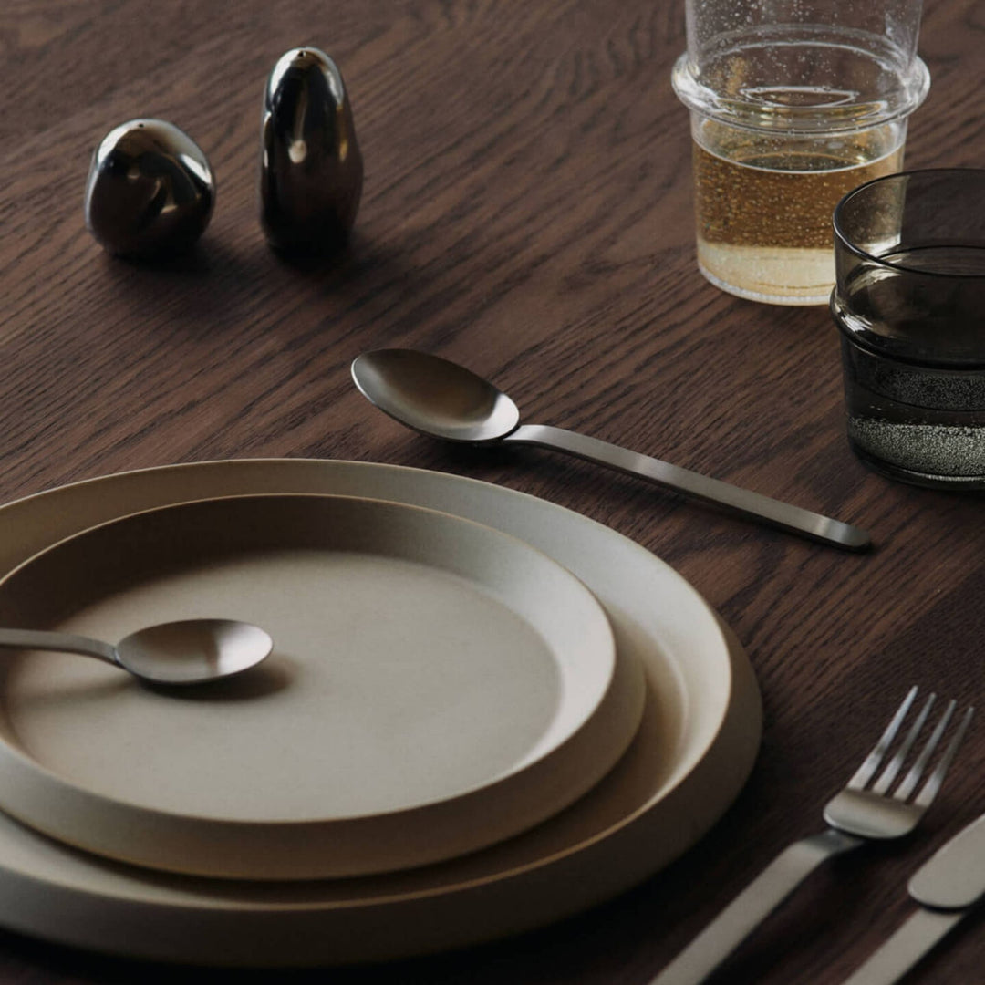 FERM LIVING Orevo Salt & Pepper Shakers, Steel (Set of 2)