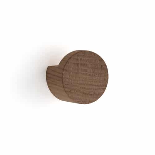 EKTA LIVING Wood Knot Hook, Medium W4cm, Smoked Oak