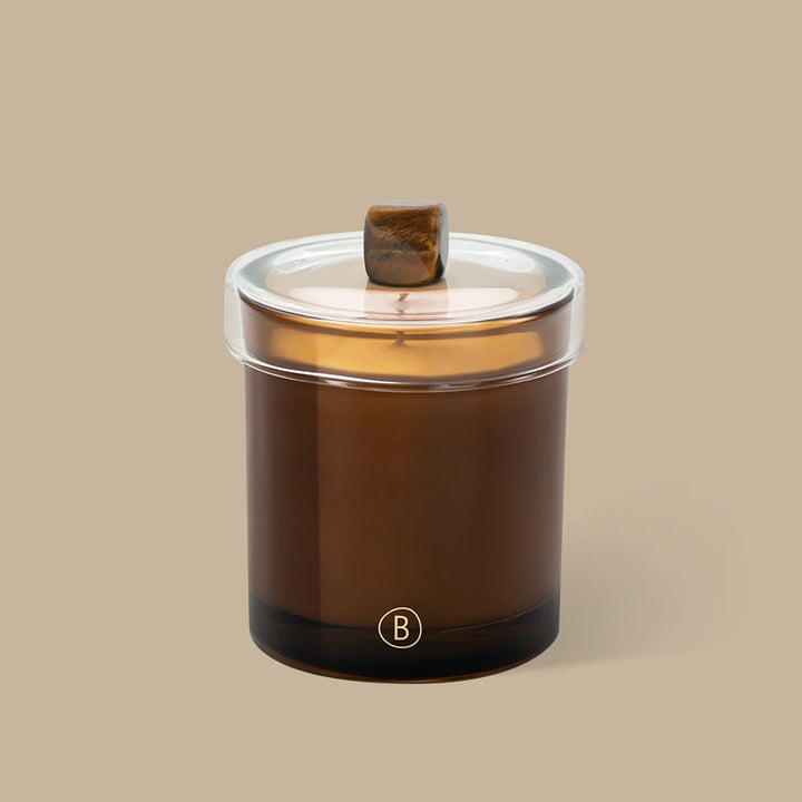 BLACK BLAZE Glass Candle Lid, Tiger Eye