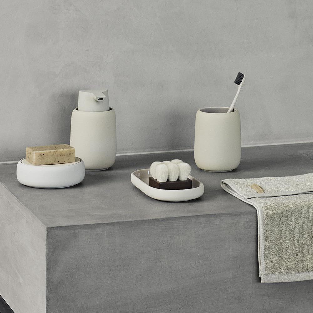 BLOMUS Sono Soap Dispenser, H14cm, Moonbeam