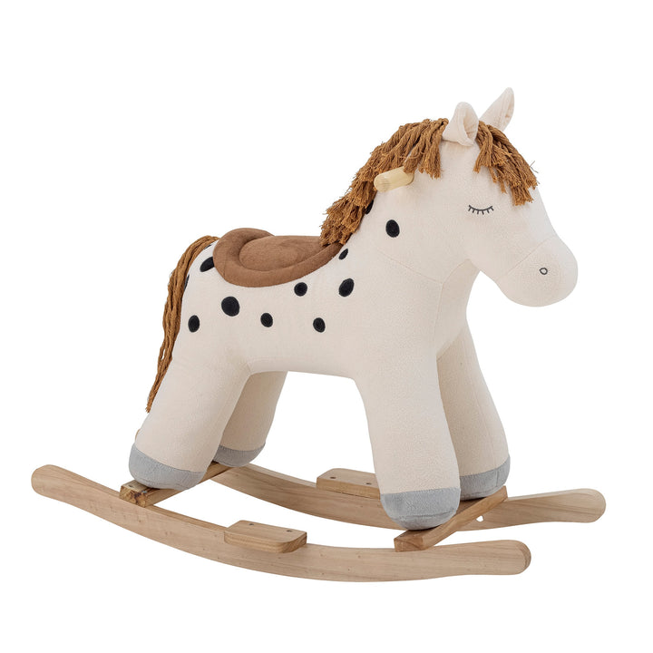 BLOOMINGVILLE Merlen Kids Rocking Horse Toy, White