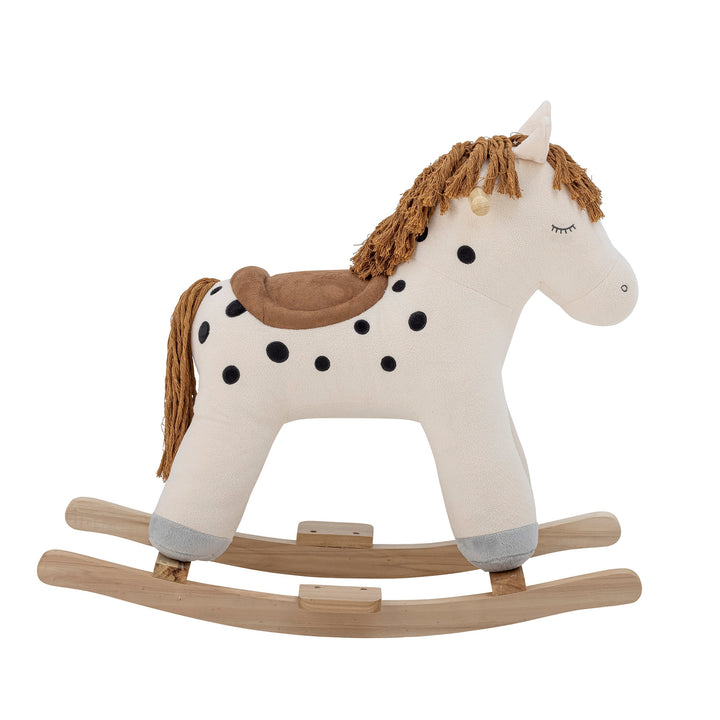 BLOOMINGVILLE Merlen Kids Rocking Horse Toy, White