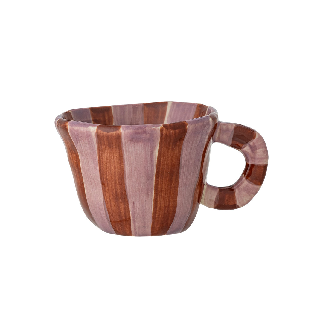 BLOOMINGVILLE Nini Stoneware Espresso Mini Cup, Rose Bordeaux