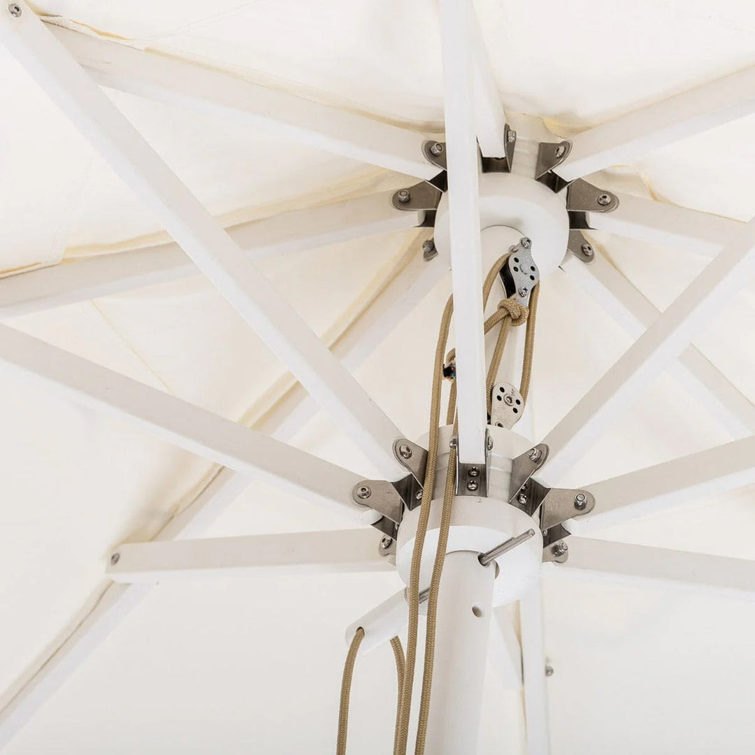 BUSINESS & PLEASURE CO Market Umbrella, Rivie White