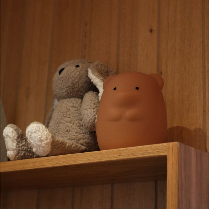 DESIGNSTUFF LUMA Bear Night Lamp, Camel