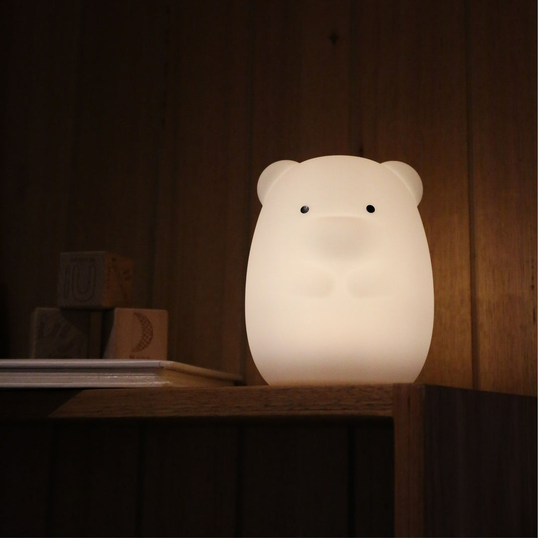 DESIGNSTUFF LUMA Bear Night Lamp, Chalk